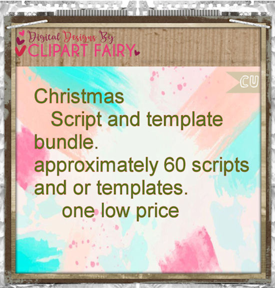 Christmas Scripts N Template Bundle